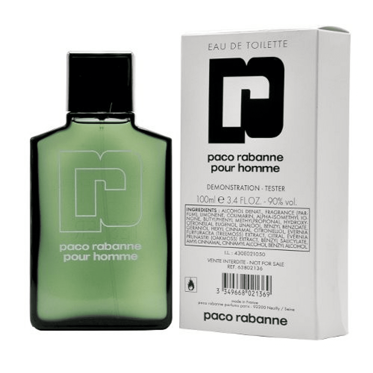 Tester Paco Rabanne Pour Homme Edt 100ml Hombre 1