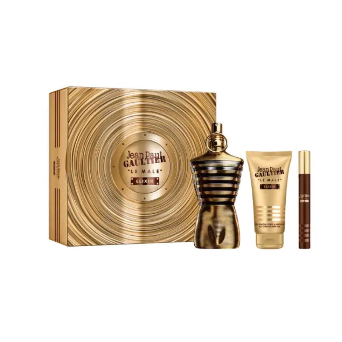 jean paul gaultier ESTUCHE LE MALE ELIXIR PARFUM 125 ml + Gel de ducha 75ml + Vial 10 ml. 1