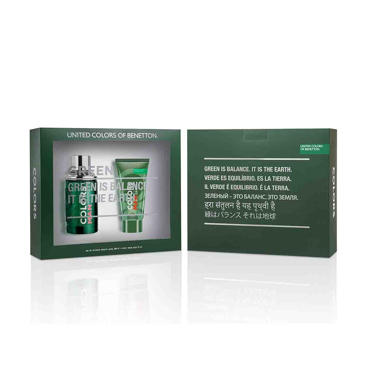 Estuche Colors Green Man Edt 100Ml+75Ml A/S Hombre 1