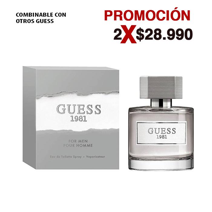 Guess 1981 Men Edt 100Ml Hombre 1