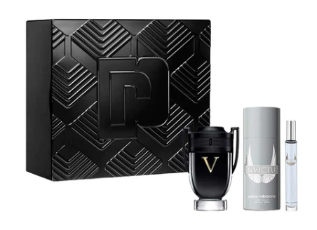 Estuche Invictus Victory Paco Rabanne 100ML +150ML +10ML Hombre Negro 1