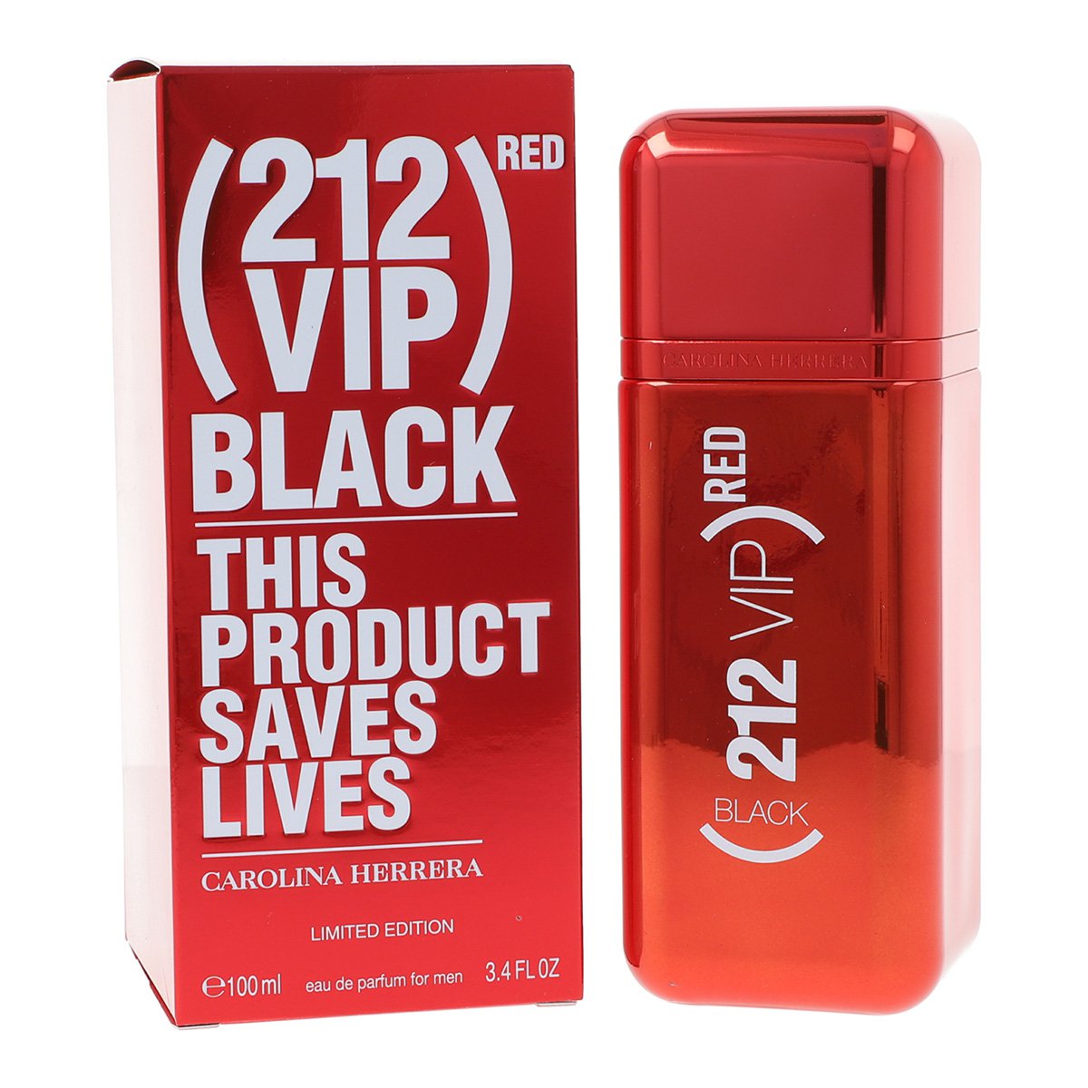 212 Vip Black Red 100ml EDP Hombre Carolina Herrera 1