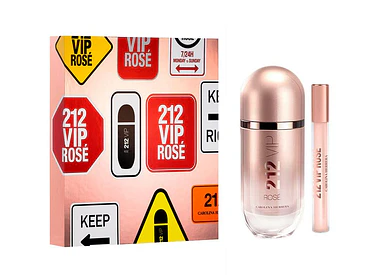 212 VIP Rose Estuche 80ml+10ml EDP Mujer Carolina Herrera 1