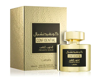 Arabes Perfumes Confidential Private Gold EDP 100 ML 1