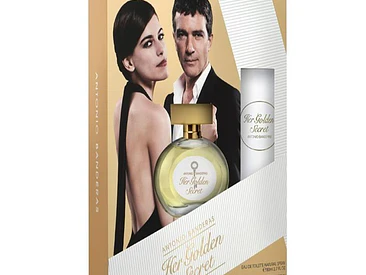 Her Golden Secret Estuche 80ML EDT + 150ml Desodorante Mujer Antonio Banderas 1
