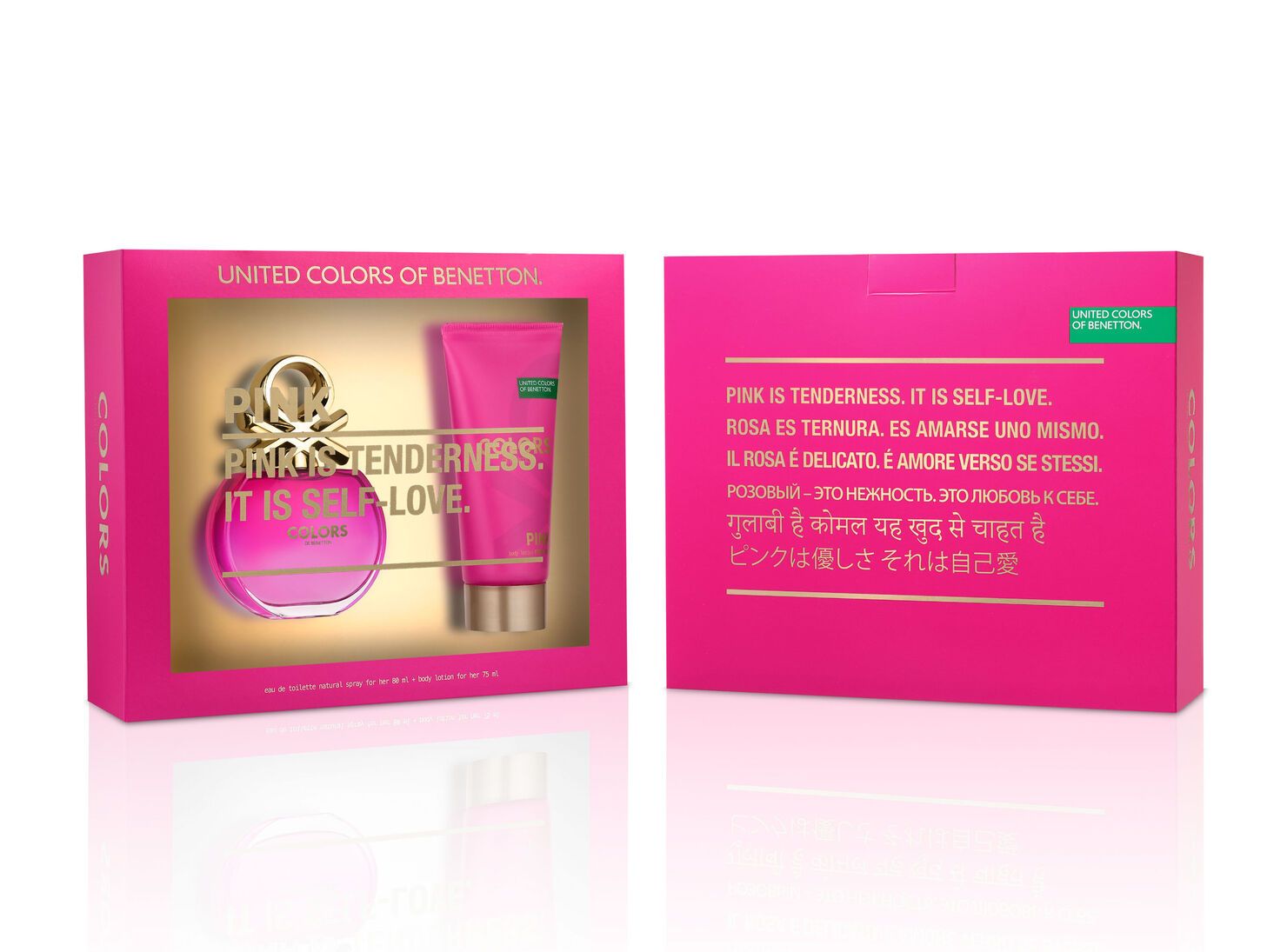 Estuche Colors Pink It Is Self-Love Edt 80Ml+75Ml Mujer 1