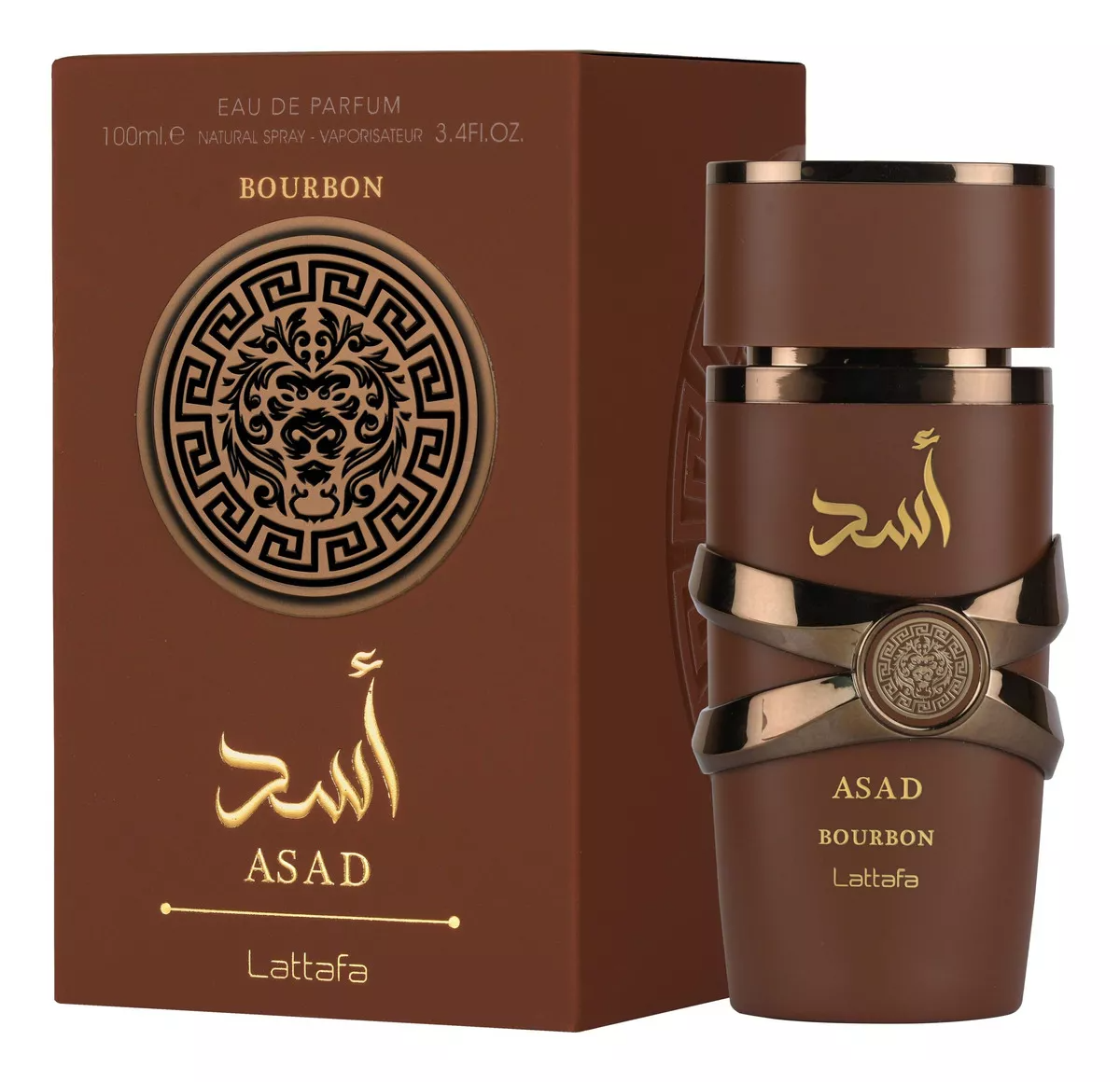 Lattafa Asad Bourbon EDP 100 ML (H) -Aroma Elegante 1