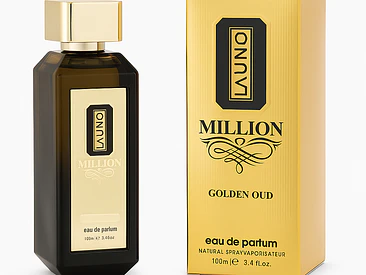 Perfume Fragrance World La Uno Million Golden Oud EDP 100 ml Hombre – Inspirado En 1 Million Golden Oud 1