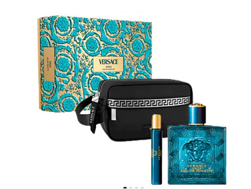 Versace Eros Hombre Estuche EDT 100 ml +10ML +ESTUCHE DE MANO 1