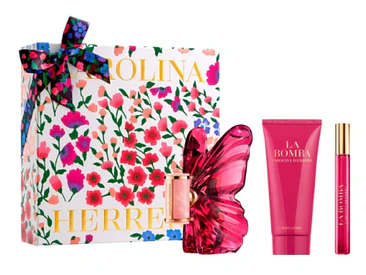 ESTUCHE PERFUME MUJER CAROLINA HERRERA LA BOMBA EDP 80ML+EDP 10ML+LOCIÓN 2
