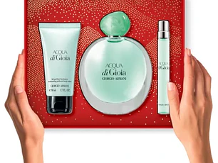 SET PERFUME MUJER ACQUA DI GIOIA EAU DE PARFUM 100ML + 10ML + LOCIÓN 50ML