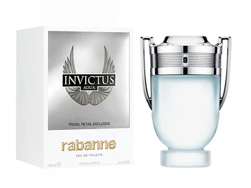 Invictus Aqua 3.4oz New In Box Paco Rabanne EDT 100 ML (H) 1