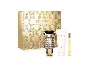 Set (Estuche) Rabanne Fame 80 ML + Body Lotion 100 ML + 10 ML Paco Rabanne EDP (M)