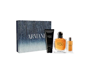 Estuche Stronger With You 100 ML+15 ML+75 ML Body Shampoo Giorgio Armani EDT (H)