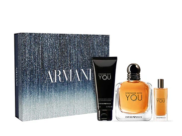 Estuche Stronger With You 100 ML+15 ML+75 ML Body Shampoo Giorgio Armani EDT (H) 1