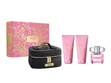 Bright Crystal Versace EDT 90 ML Spray + Lotion 100 ML + Gel 100 ML + Bolso (M) 1