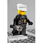 Police - City Suit with Blue Tie and Badge 1