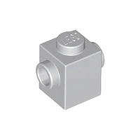 Ladrillo, modificado 1 x 1 con montantes en 2 lados, opuesto