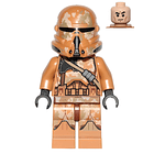 Clone Airborne Trooper (Phase 2) - Geonosis Camouflage, Smirk 1