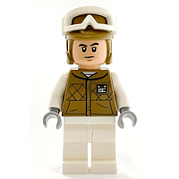 Hoth Rebel Trooper Dark Tan Uniform and Helmet, White Legs