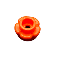 Flor Redonda 1 x 1 con Borde (5 Pétalos) Anaranjado