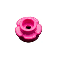 Flor Redonda 1 x 1 con Borde (5 Pétalos) Rosa Oscuro