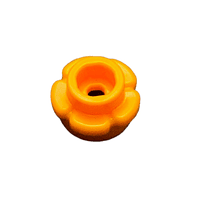 Flor Redonda 1 x 1 con Borde (5 Pétalos) Amarillo 