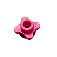 Flor Redonda 1 x 1 con Borde ( 4 Pétalos) Purpura