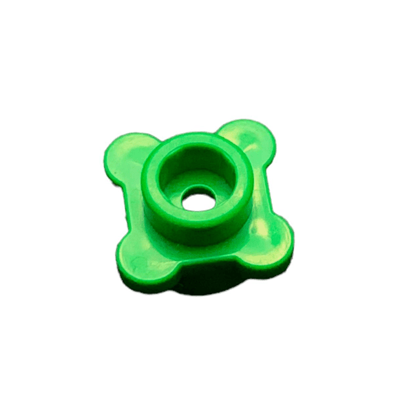 Flor Redonda 1 x 1 con Borde ( 4 Pétalos) Verde 