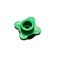 Flor Redonda 1 x 1 con Borde ( 4 Pétalos) Verde Oscuro