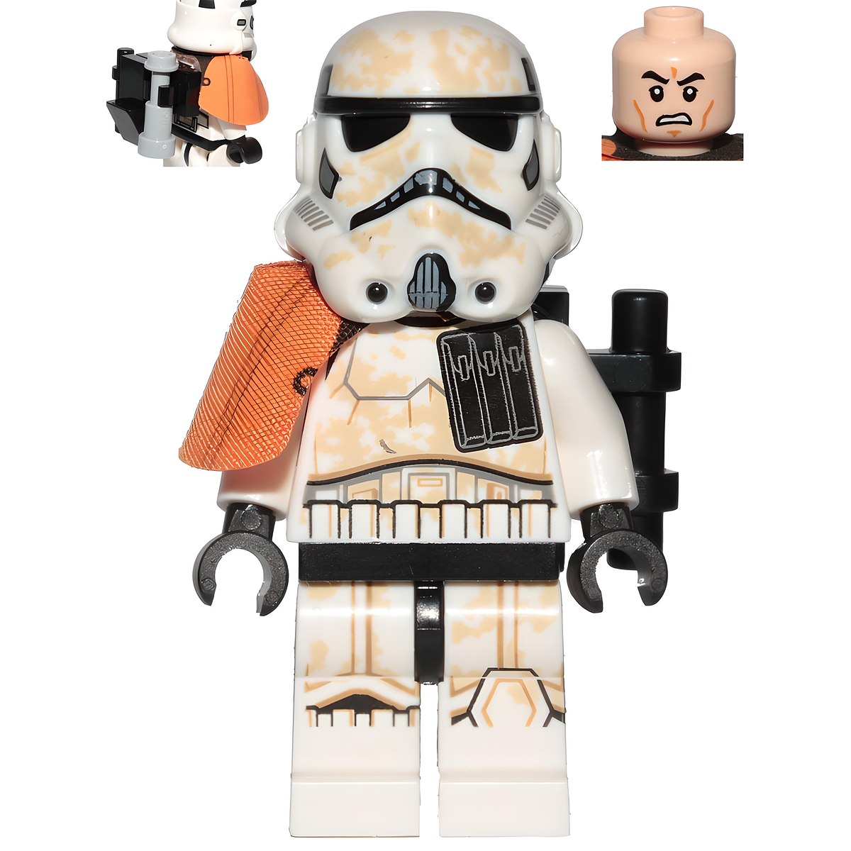 Capitán/líder de escuadrón Sandtrooper: hombrera naranja, bo