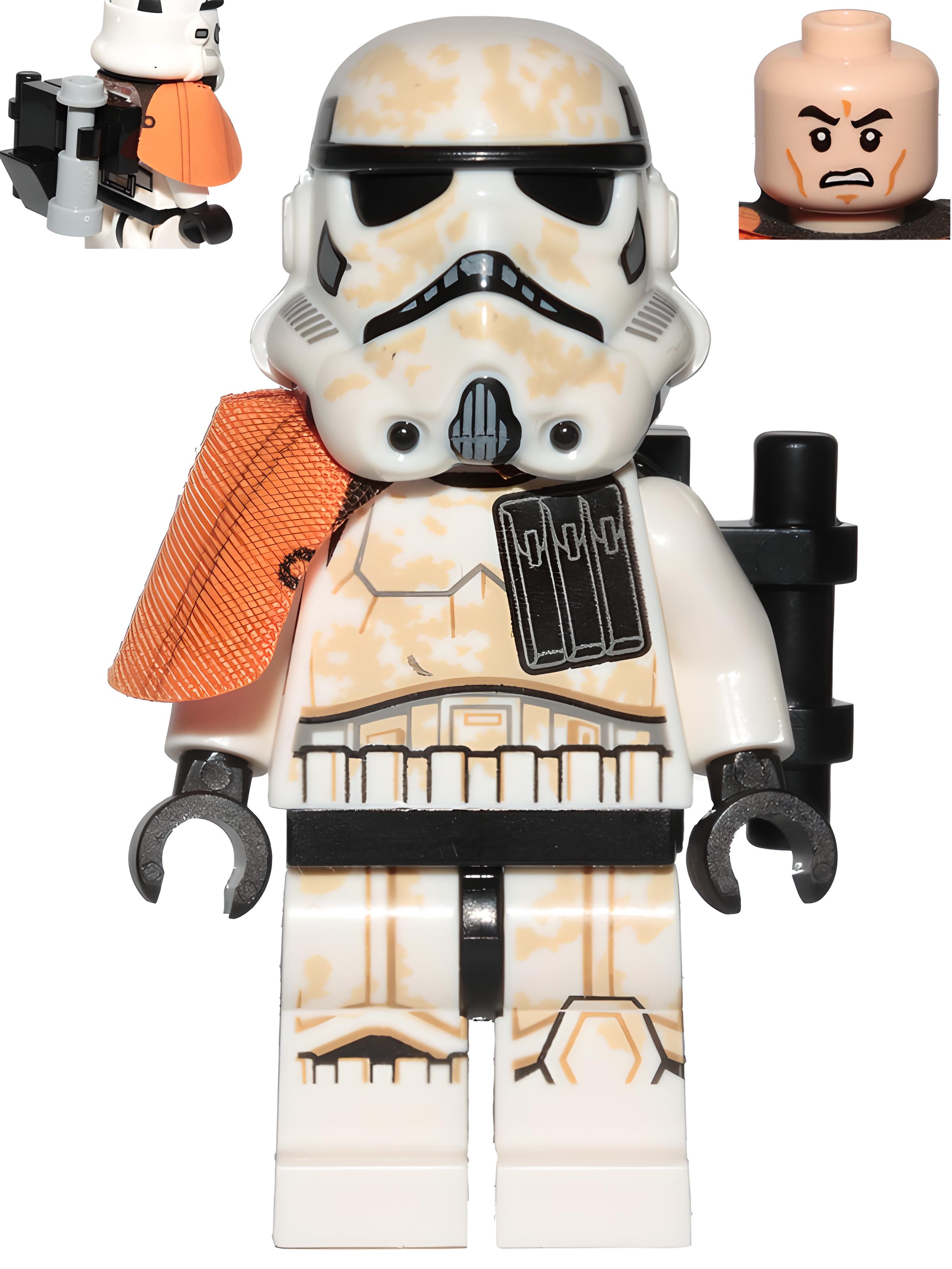 Capitán/líder de escuadrón Sandtrooper: hombrera naranja, bo