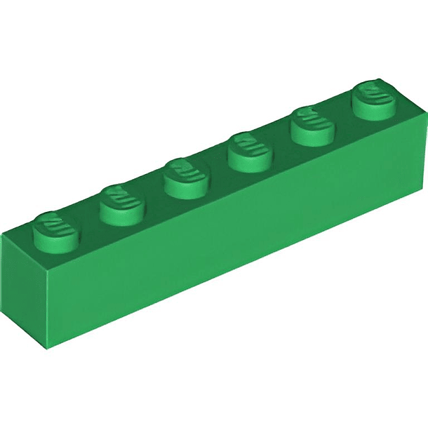 BRICK 1X6 VERDE