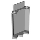 Panel de pared de esquina de 3 x 3 x 6 sin hendiduras inferiores 1