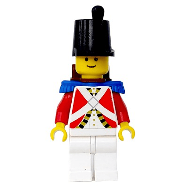 Guardia Imperial con charreteras azules y mochila marrón sin apertura