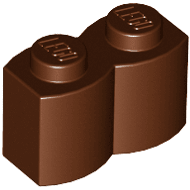 Brick, Modificado 1 x 2 con Perfil de Tronco 3