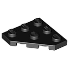 Cuña, placa 3 x 3 Esquina cortada 2