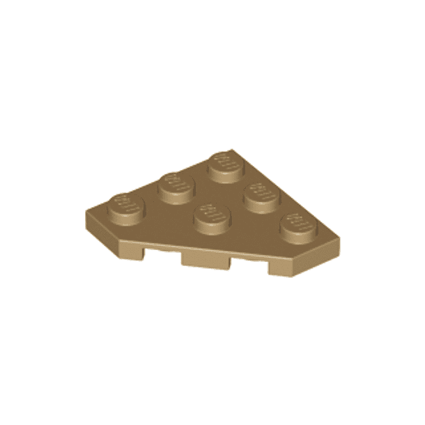 Cuña, placa 3 x 3 Esquina cortada 7