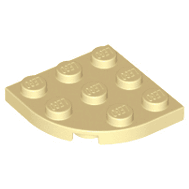 Placa, Esquina Redonda 3 x 3 4