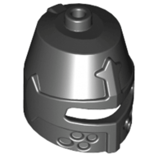 Minifigura, casco con casco de castillo cerrado con ranura para los ojos