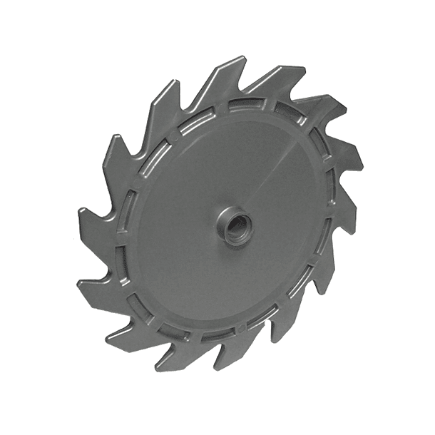 Technic ,Hoja de sierra circular de 9 x 9 con orificio para pasador y dientes en la misma dirección