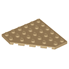 Cuña, placa 6 x 6 Esquina cortada 2