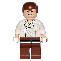 Han Solo – Camisa Blanca, Piernas Café Rojizo