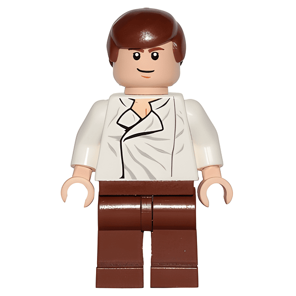 Han Solo – Camisa Blanca, Piernas Café Rojizo