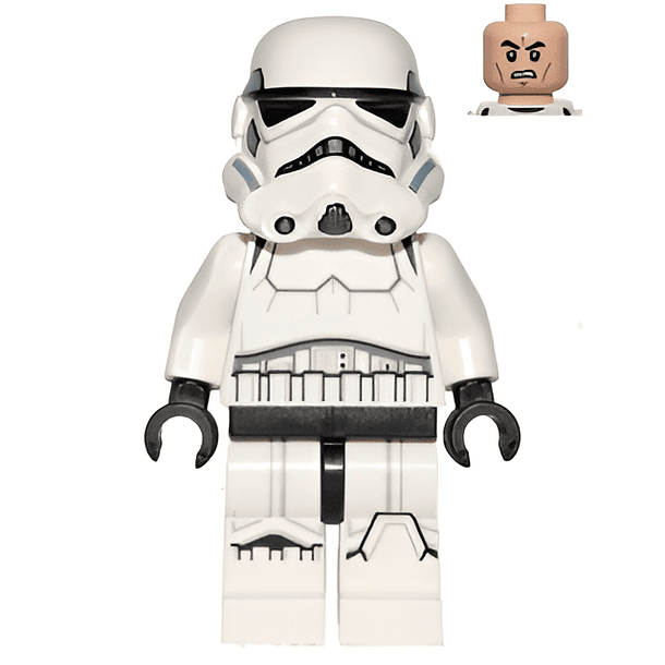 Soldado de Asalto Imperial – Piernas Estampadas, Ranuras del Casco Azul Oscuro