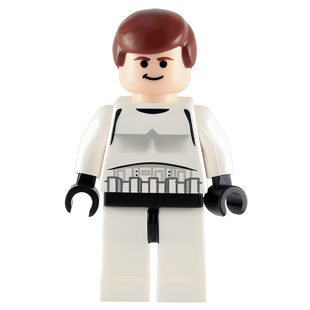 Han Solo – Disfraz de Stormtrooper, Piernas Simples, Ojos Negros