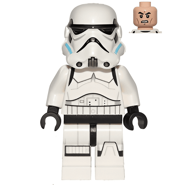 Soldado de Asalto Imperial – Piernas Estampadas, Ranuras del Casco Azul Claro