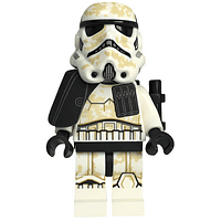 Sandtrooper (Soldado) – Casco de Doble Moldeo, Hombrera Negra, Mochila y Manchas de Arena