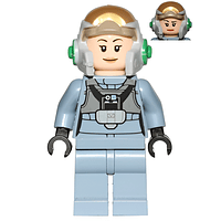 Piloto Rebelde A-wing (Casco Abierto, Mono Azul Arena, Femenino)