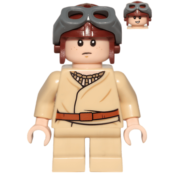 Anakin Skywalker – Piernas Cortas, Gorro Aviador Marrón Rojizo